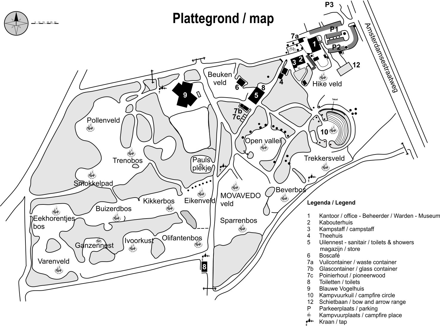 Campsite map